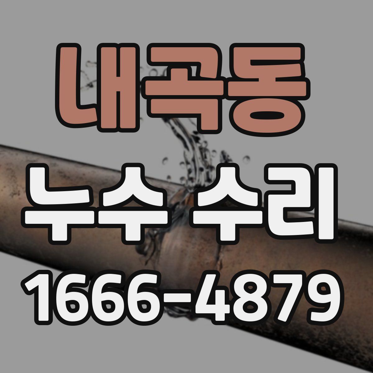 내곡동 누수 수리