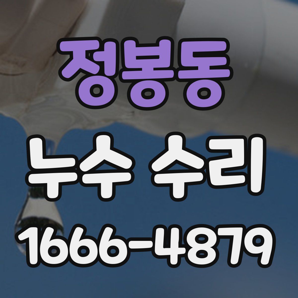 정봉동 누수 수리