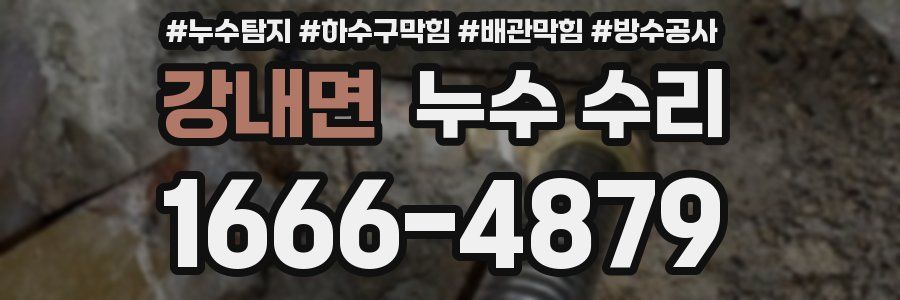강내면 누수 수리