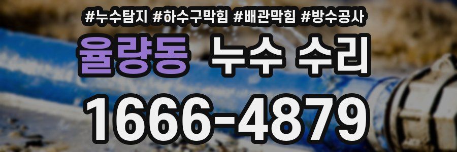 율량동 누수 수리