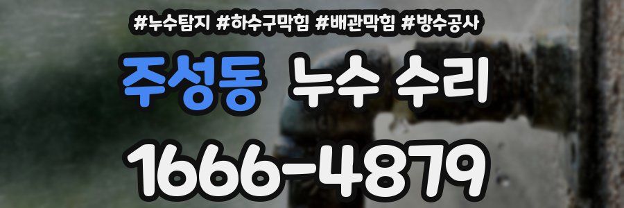 주성동 누수 수리