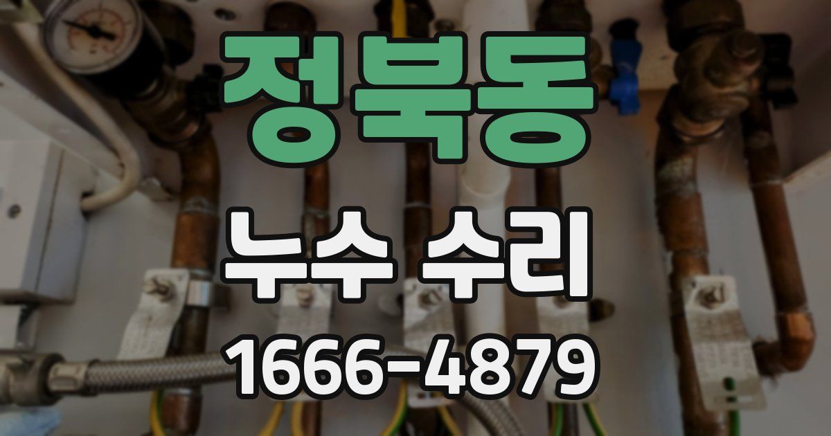 정북동 누수 수리