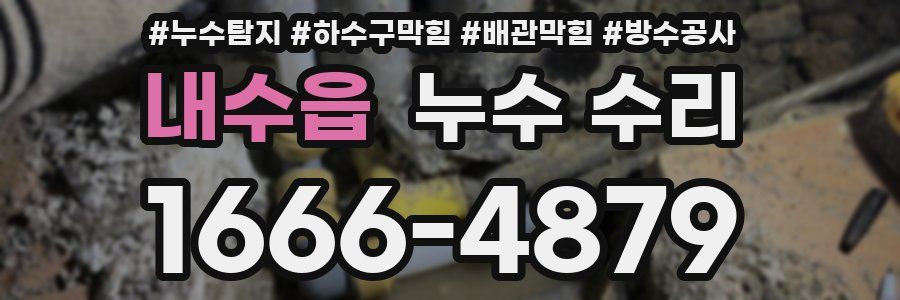 내수읍 누수 수리