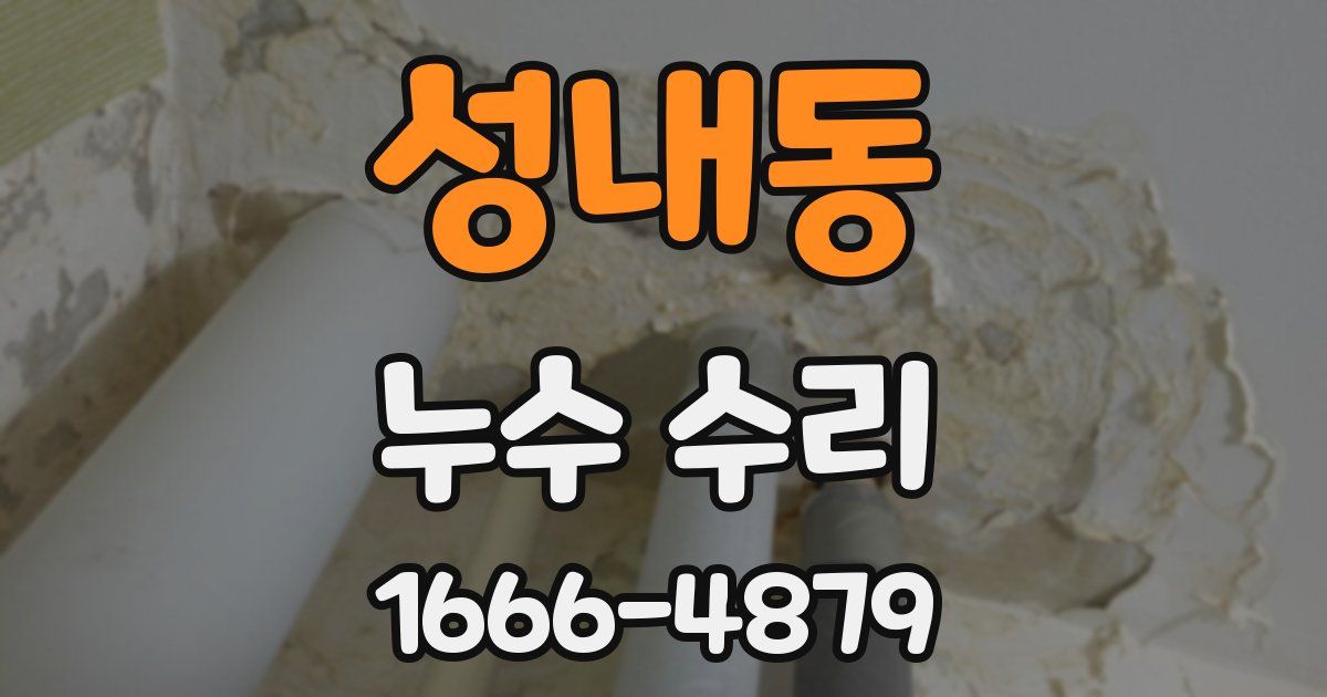 성내동 누수 수리