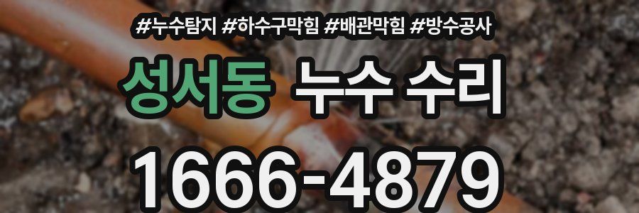 성서동 누수 수리