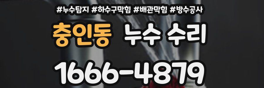 충인동 누수 수리
