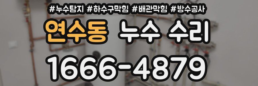 연수동 누수 수리