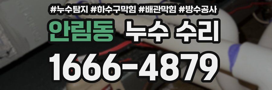 안림동 누수 수리