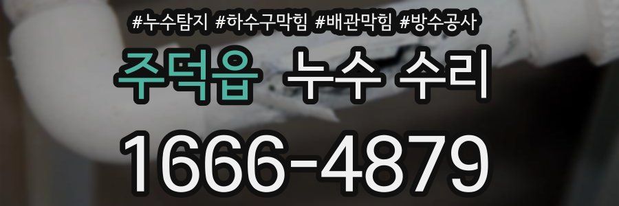 주덕읍 누수 수리