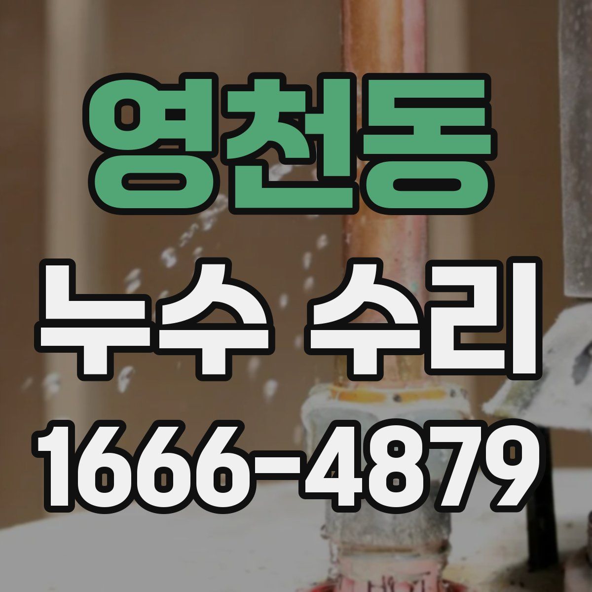 영천동 누수 수리