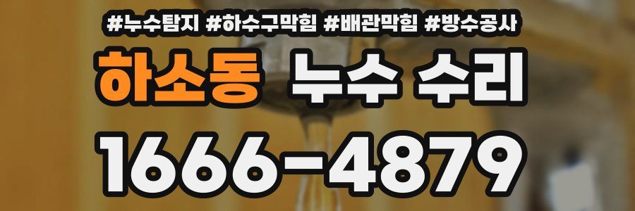 하소동 누수 수리