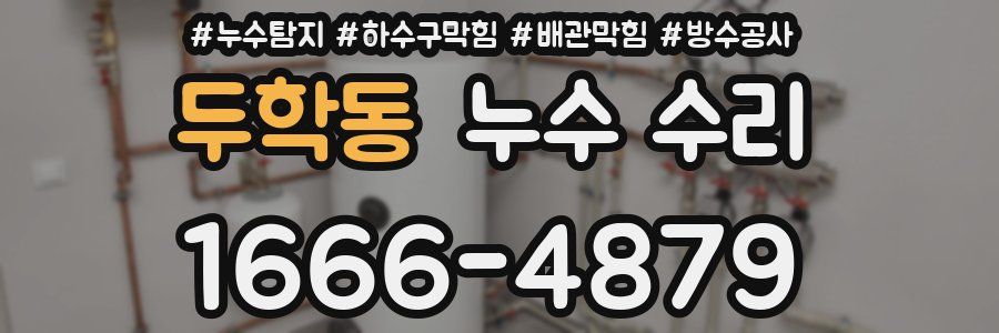 두학동 누수 수리