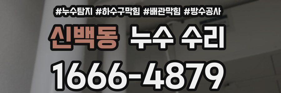 신백동 누수 수리