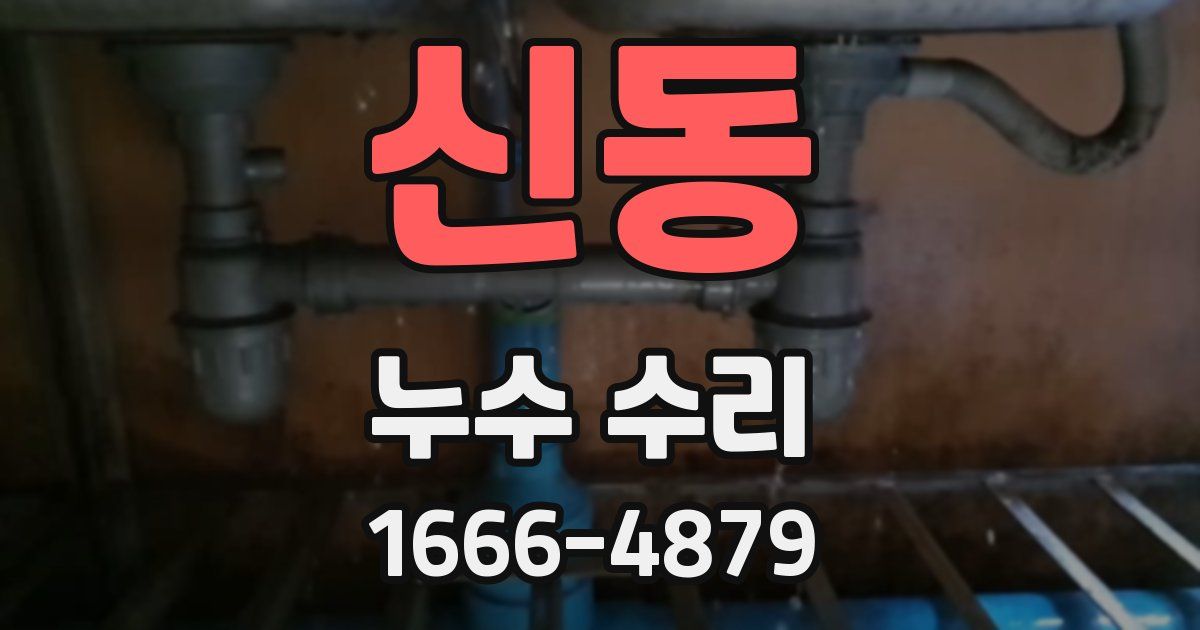 신동 누수 수리