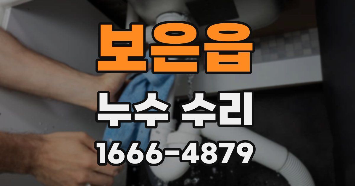 보은읍 누수 수리