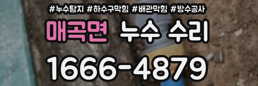 매곡면 누수 수리