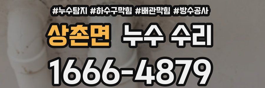 상촌면 누수 수리