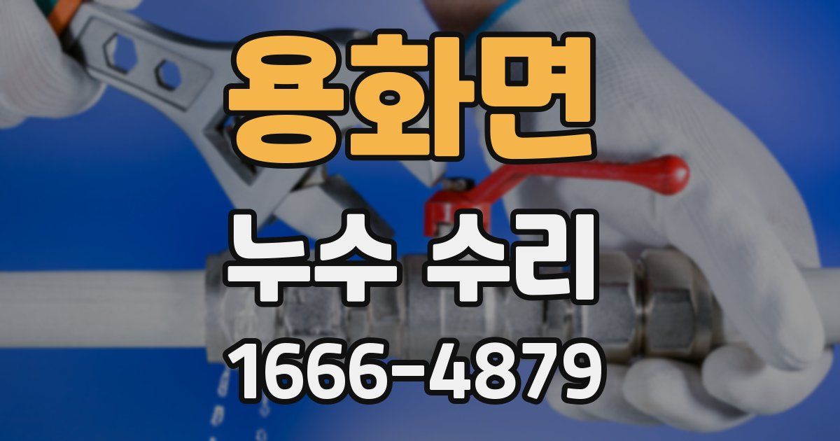 용화면 누수 수리
