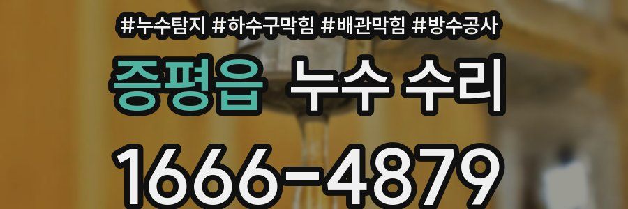증평읍 누수 수리