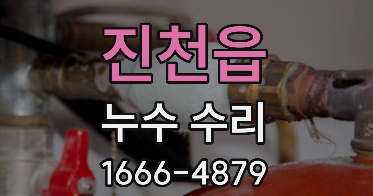진천읍 누수 수리