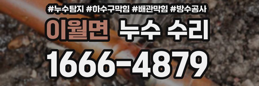 이월면 누수 수리