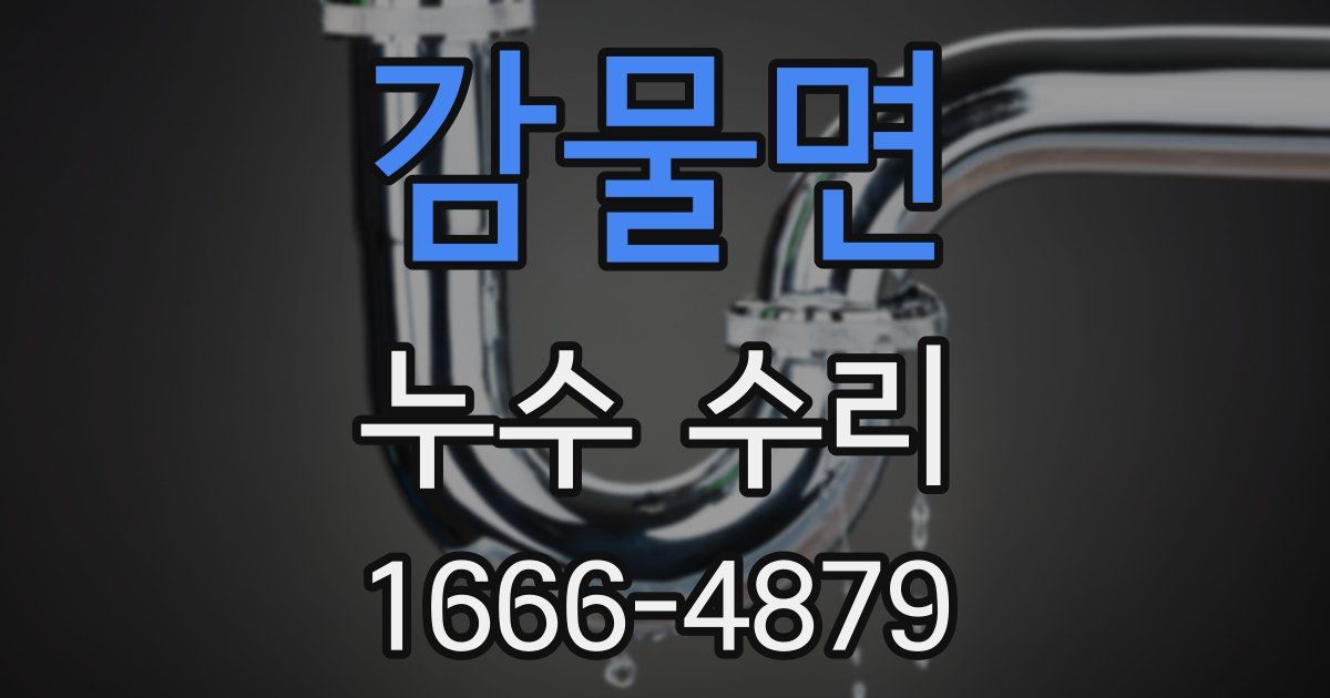 감물면 누수 수리