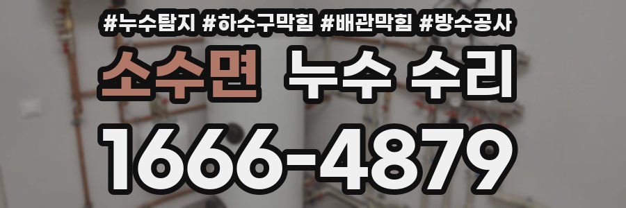 소수면 누수 수리