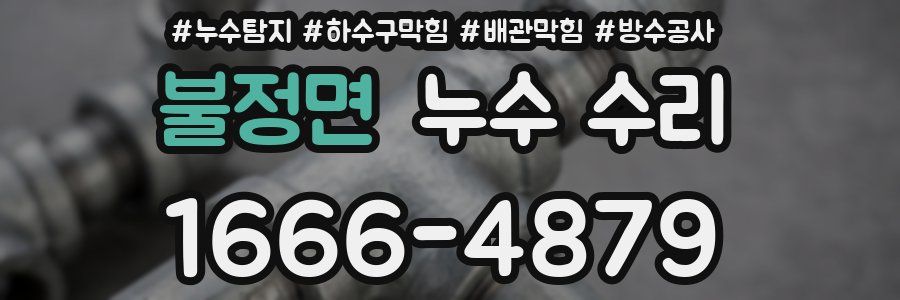불정면 누수 수리