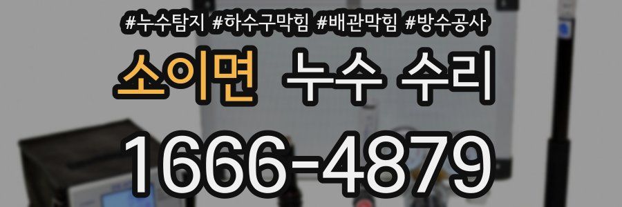소이면 누수 수리