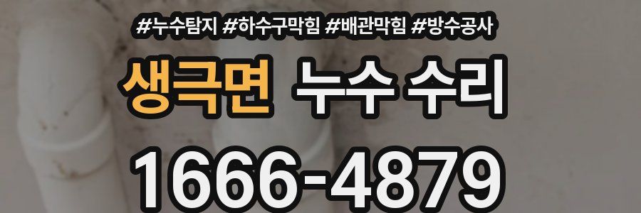 생극면 누수 수리