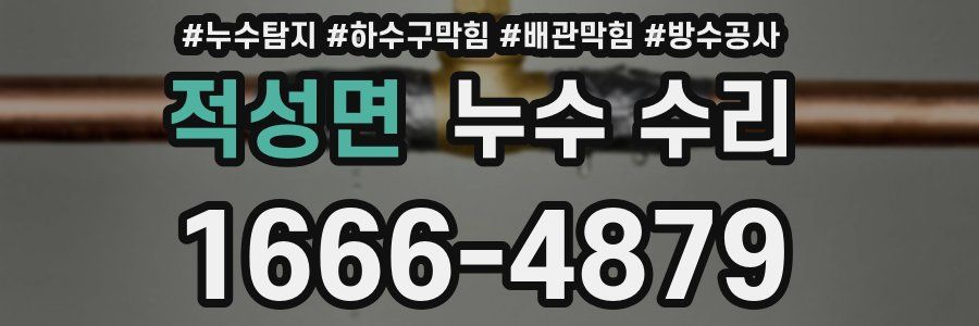 적성면 누수 수리