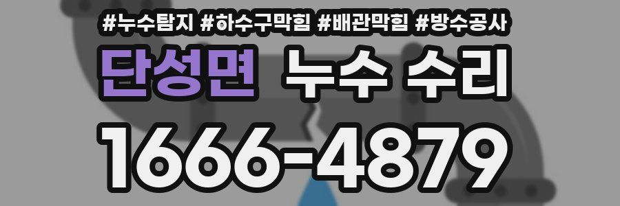 단성면 누수 수리