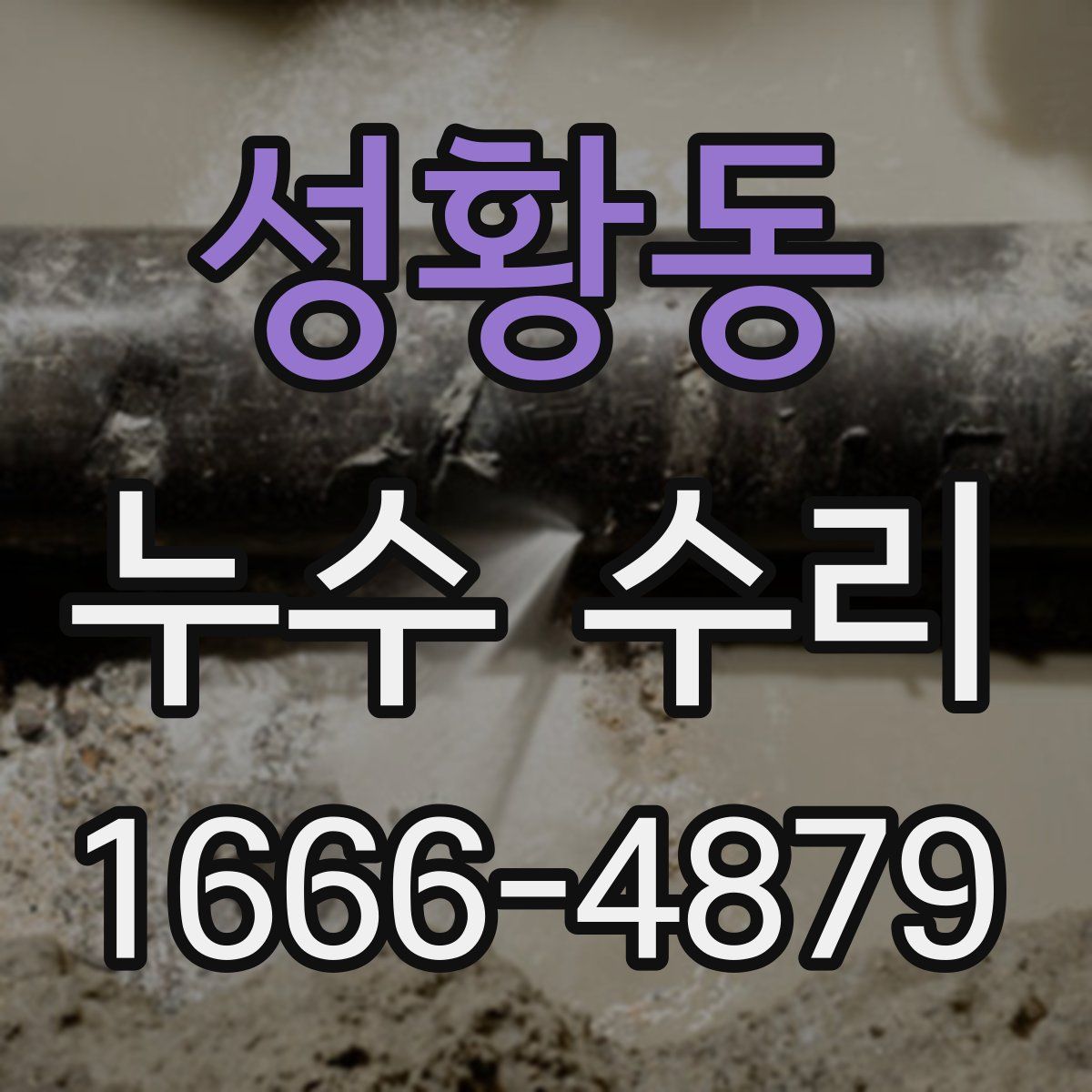 성황동 누수 수리