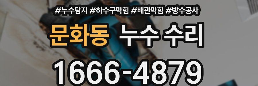 문화동 누수 수리