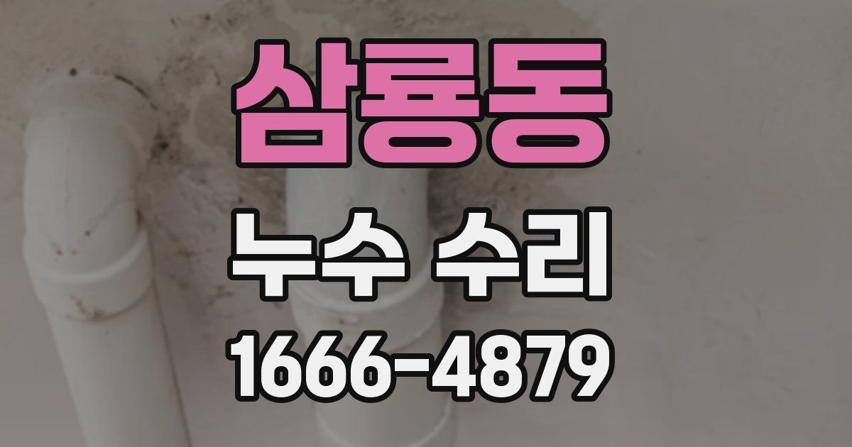 삼룡동 누수 수리
