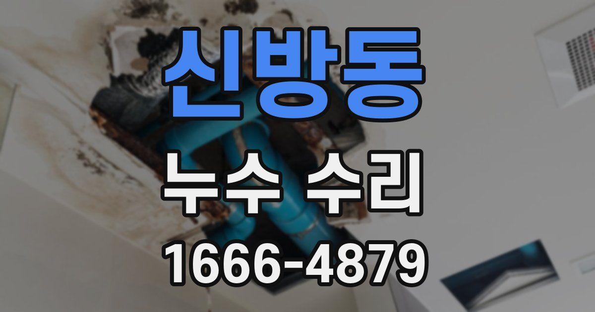 신방동 누수 수리