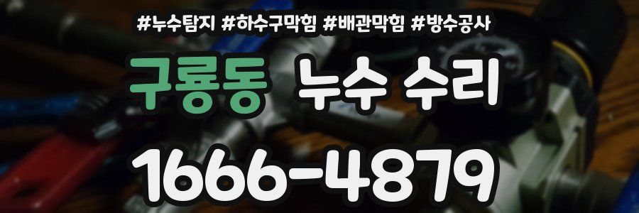 구룡동 누수 수리
