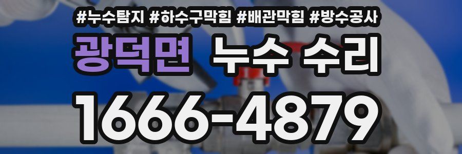 광덕면 누수 수리