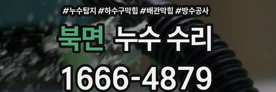 북면 누수 수리