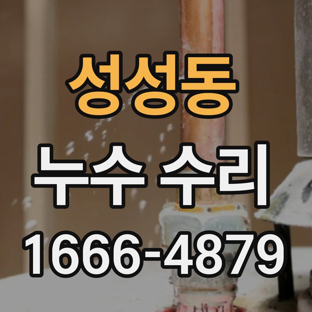 성성동 누수 수리
