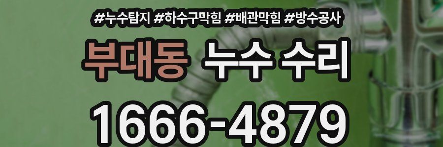 부대동 누수 수리