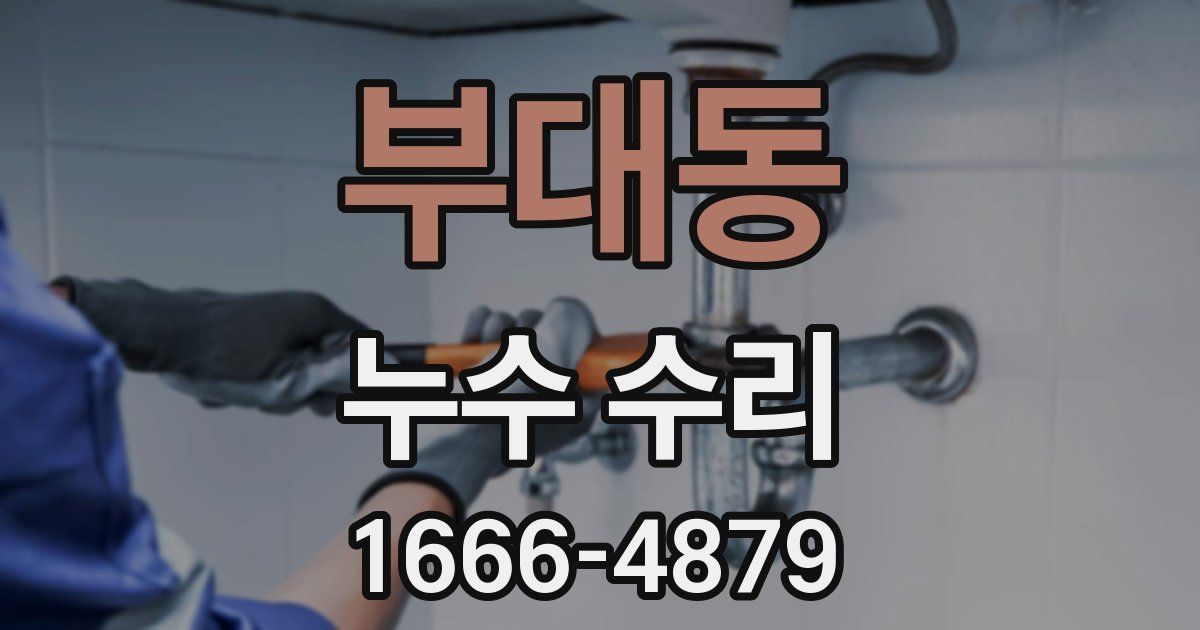 부대동 누수 수리