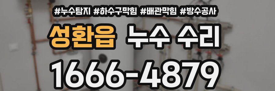 성환읍 누수 수리