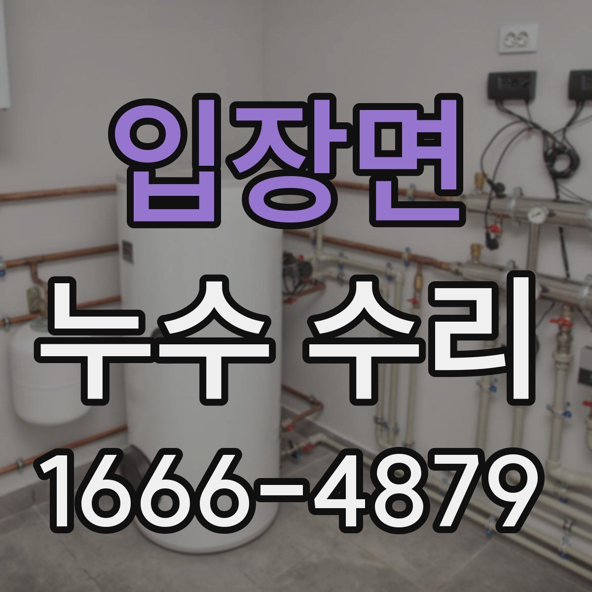 입장면 누수 수리