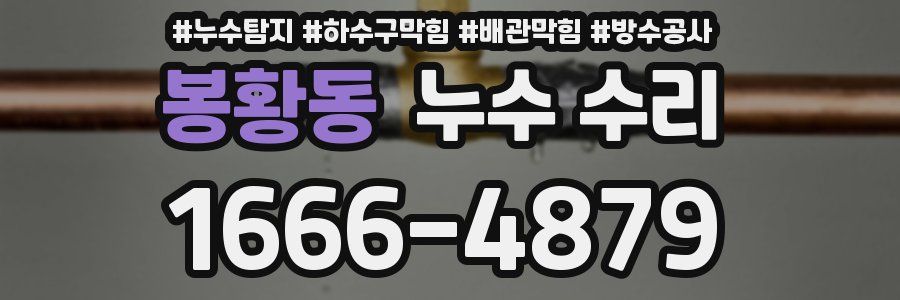 봉황동 누수 수리
