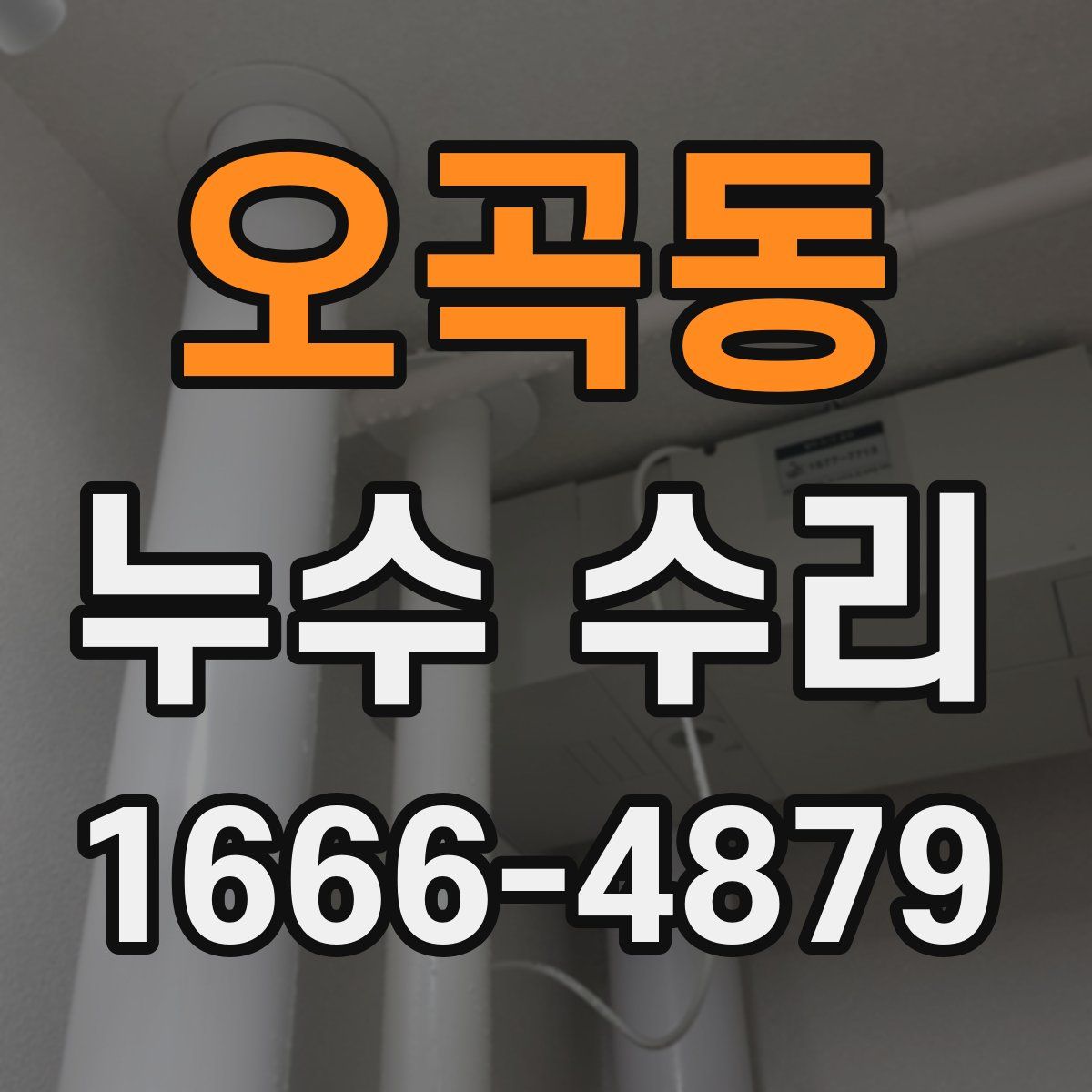 오곡동 누수 수리