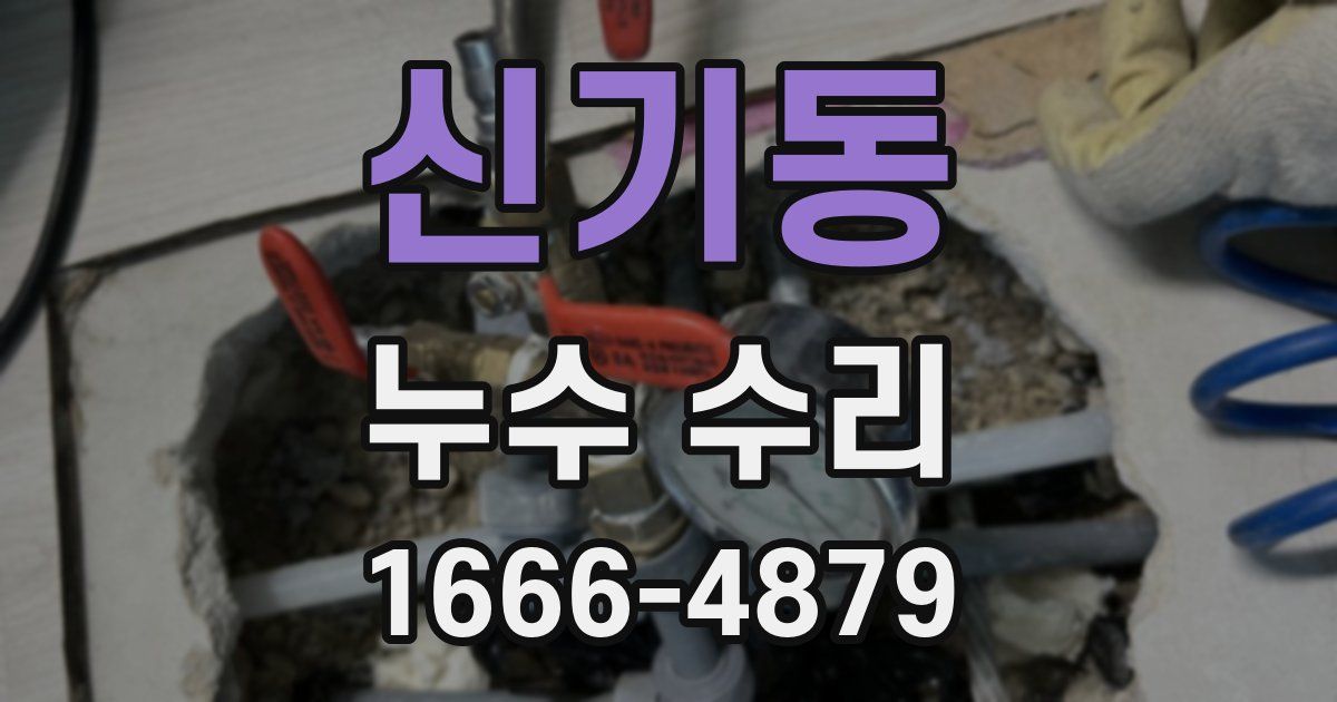 신기동 누수 수리