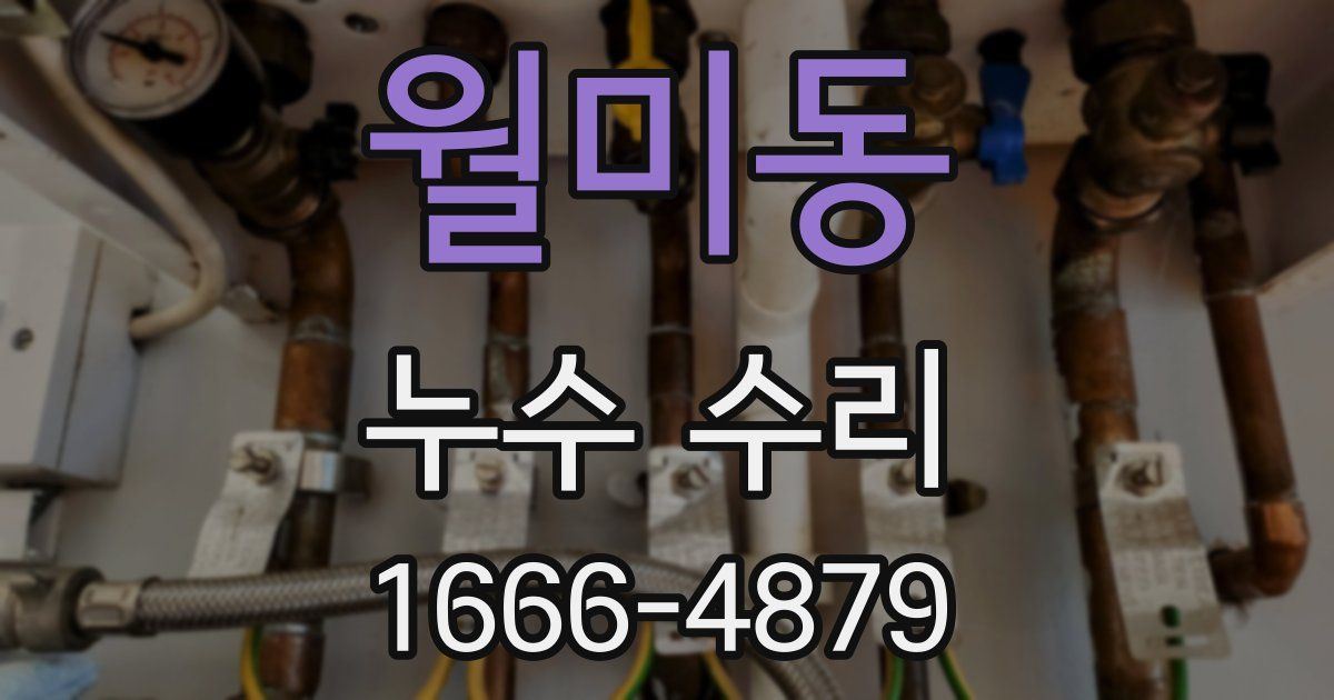 월미동 누수 수리