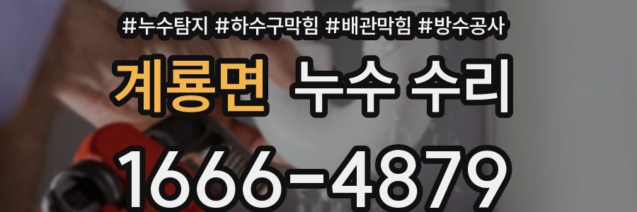계룡면 누수 수리