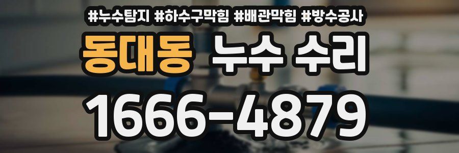 동대동 누수 수리
